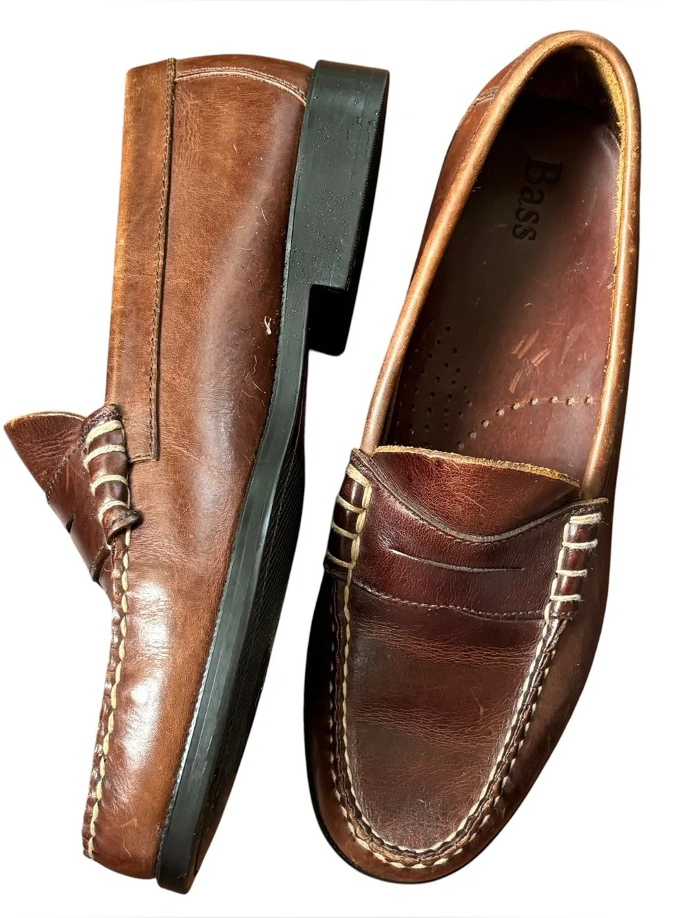 G.H. Bass Walton Penny Leather Loafers Men’s 11M Made in Brazil 11M